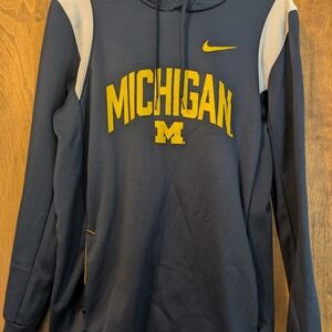 Nike Navy & Maize Michigan Arch Logo Hoodie